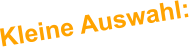 Kleine Auswahl: