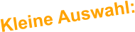 Kleine Auswahl: