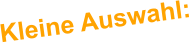 Kleine Auswahl: