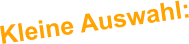 Kleine Auswahl: