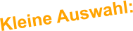 Kleine Auswahl: