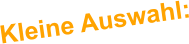 Kleine Auswahl: