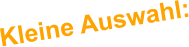 Kleine Auswahl: