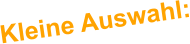 Kleine Auswahl: